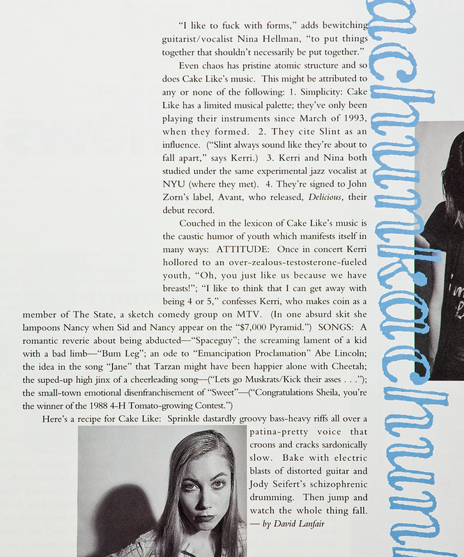 SOMA –– CAKE LIKE ARTICLE